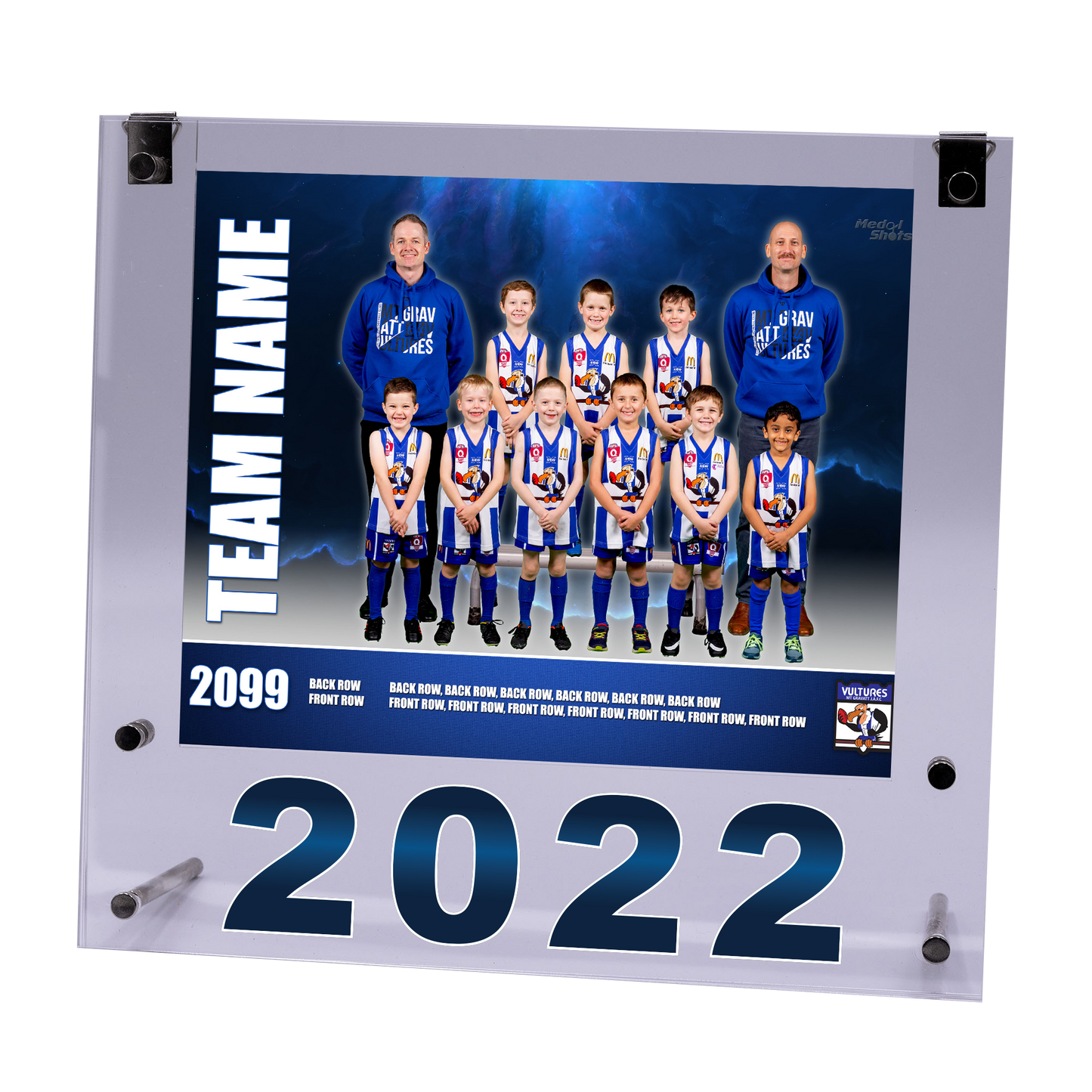 Medium Acrylic Framed Team Photo