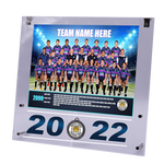 Large Acrylic Framed Team Photo with Medal