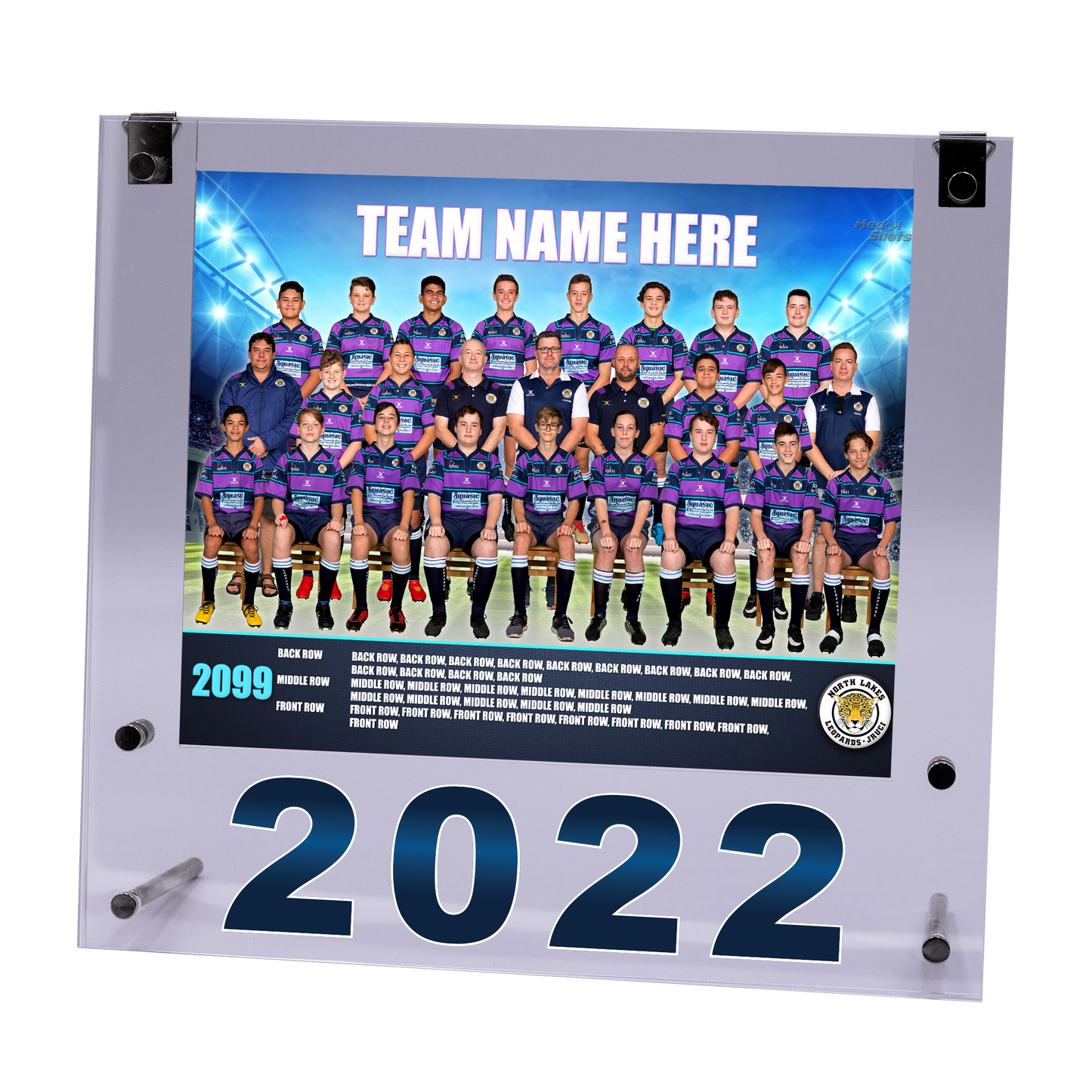 Medium Acrylic Framed Team Photo