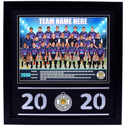 Framed Team Photo with Medal Upgrade