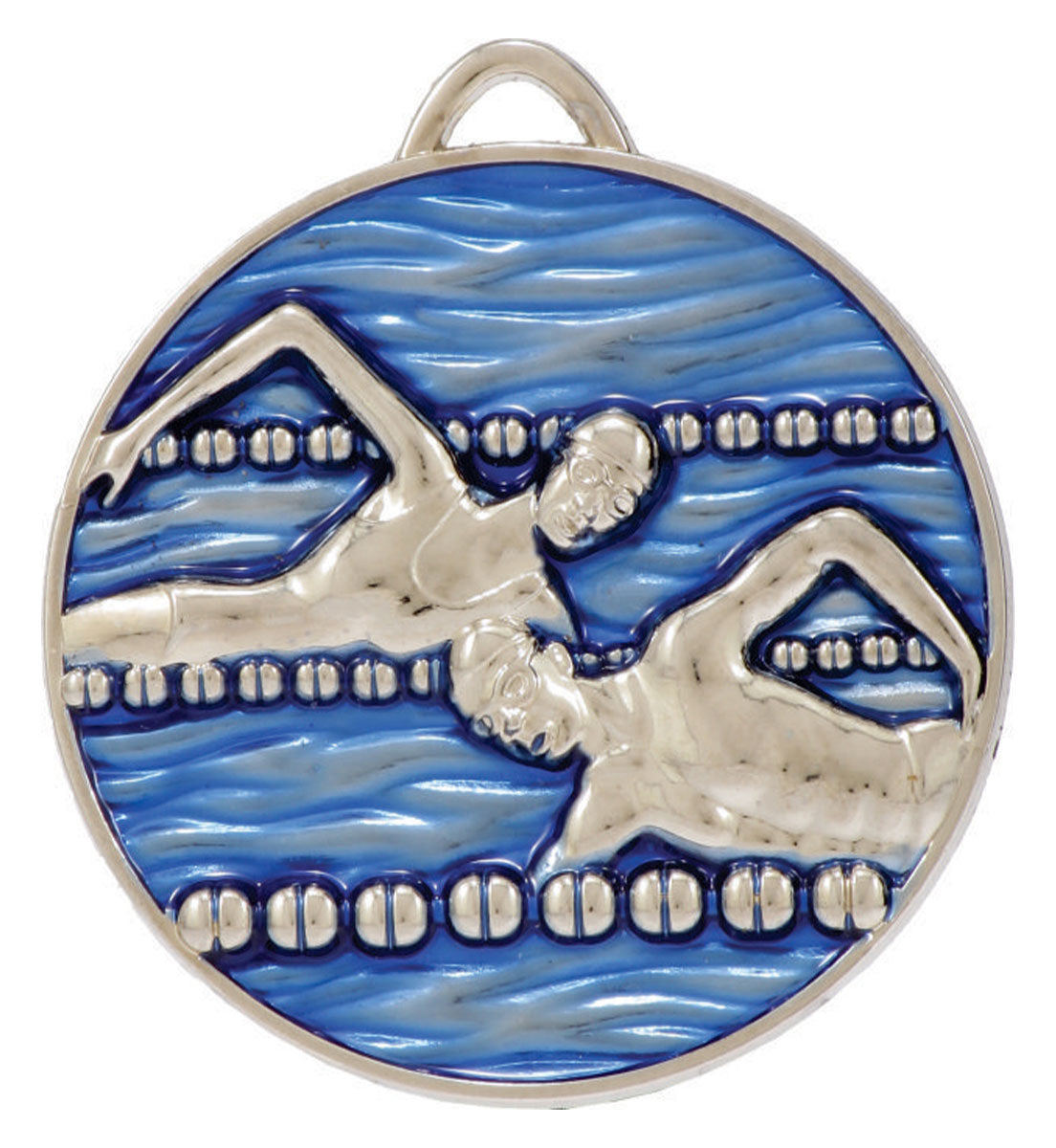 Painted Swimming Medal - No Insert