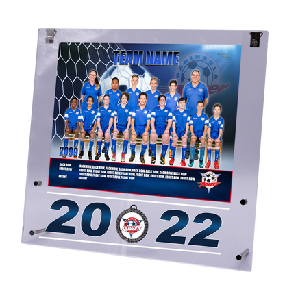 Large Acrylic Framed Team Photo with Medal Upgrade