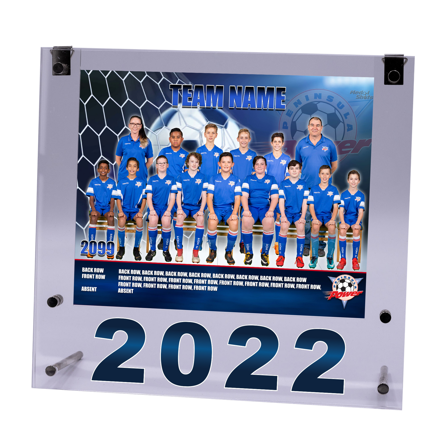 Medium Acrylic Framed Team Photo