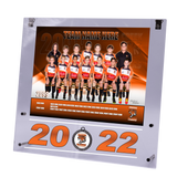 Large Acrylic Framed Team Photo with Medal