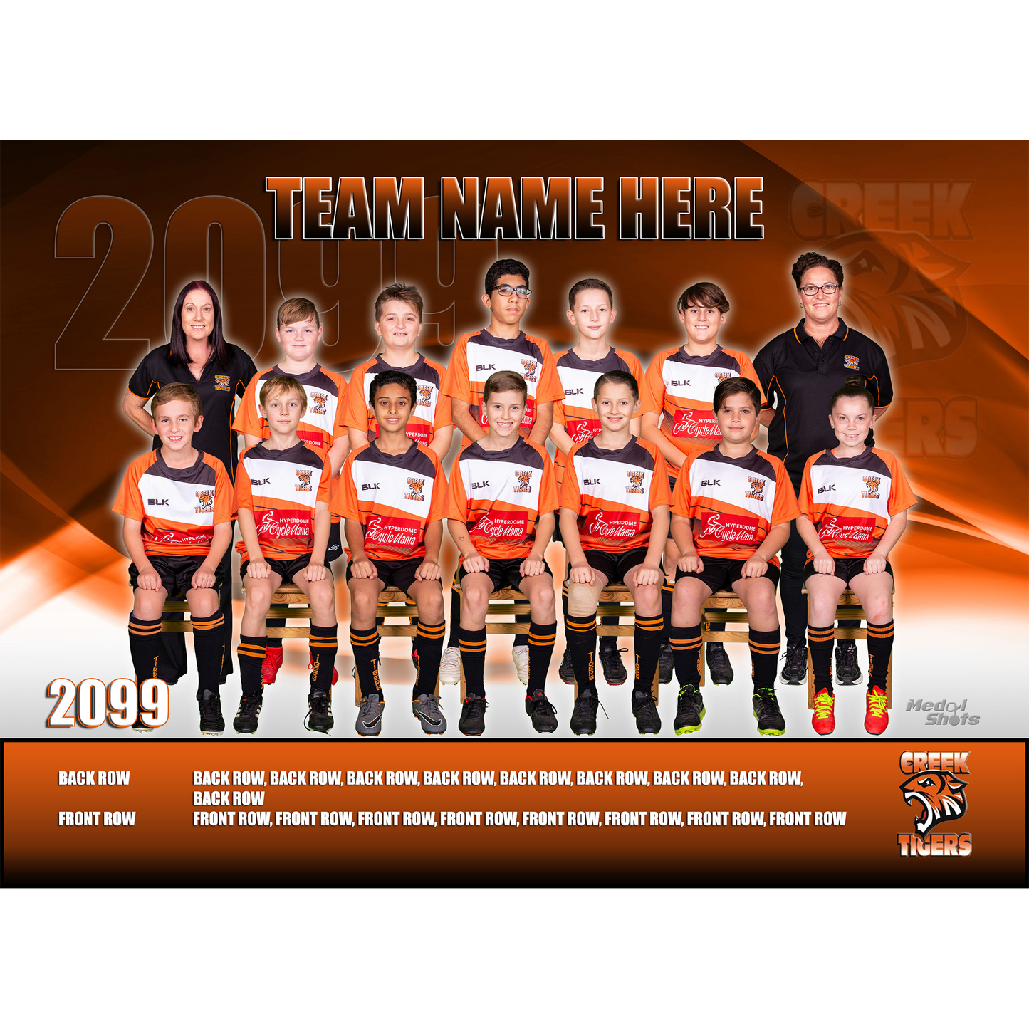 Laminated Team Photo