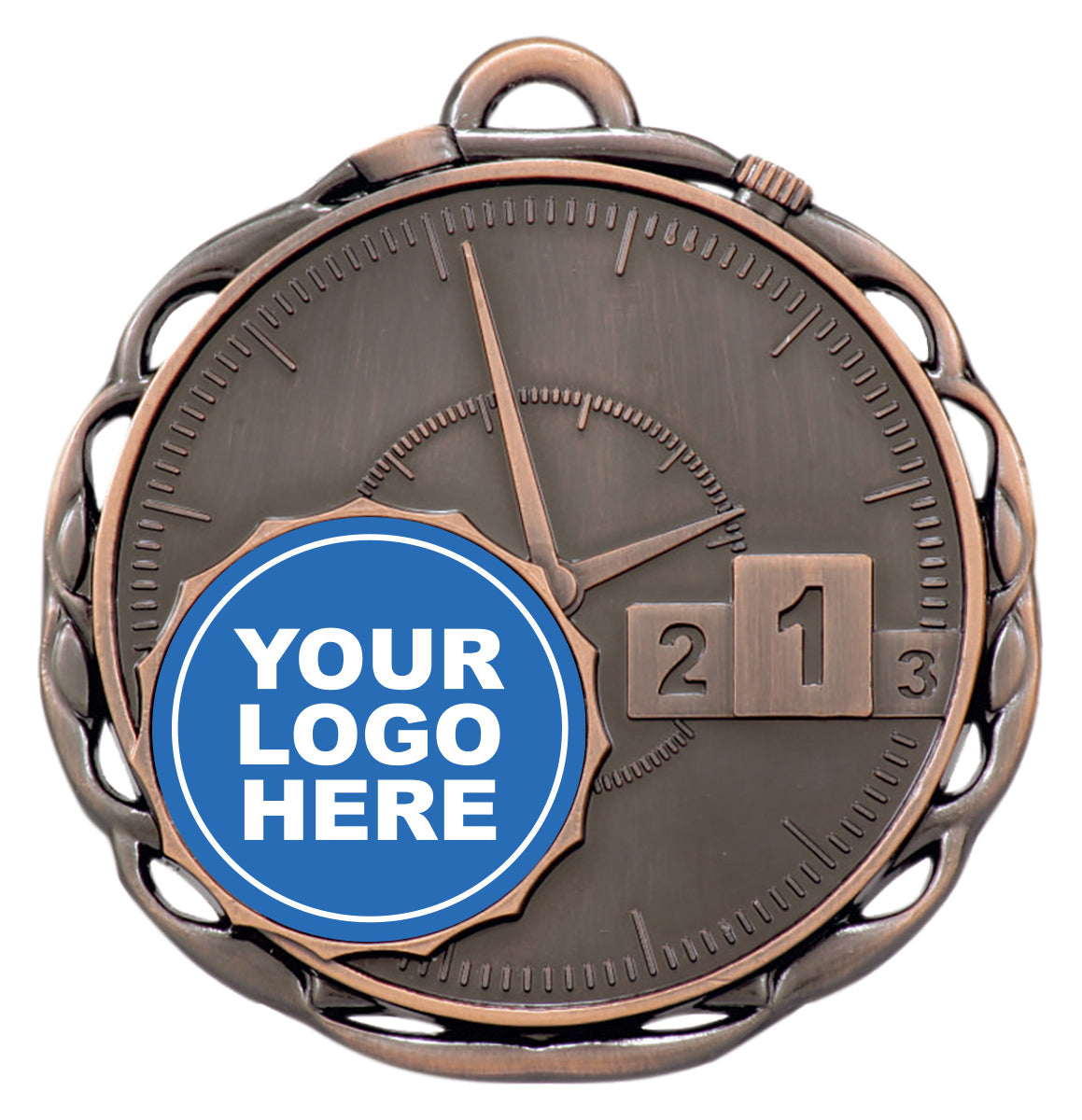 Stopwatch Swimming Medal - 25mm Insert