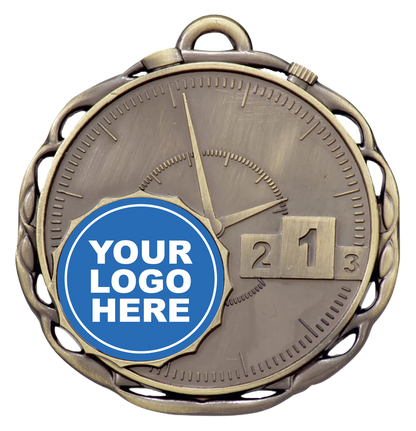 Stopwatch Swimming Medal - 25mm Insert