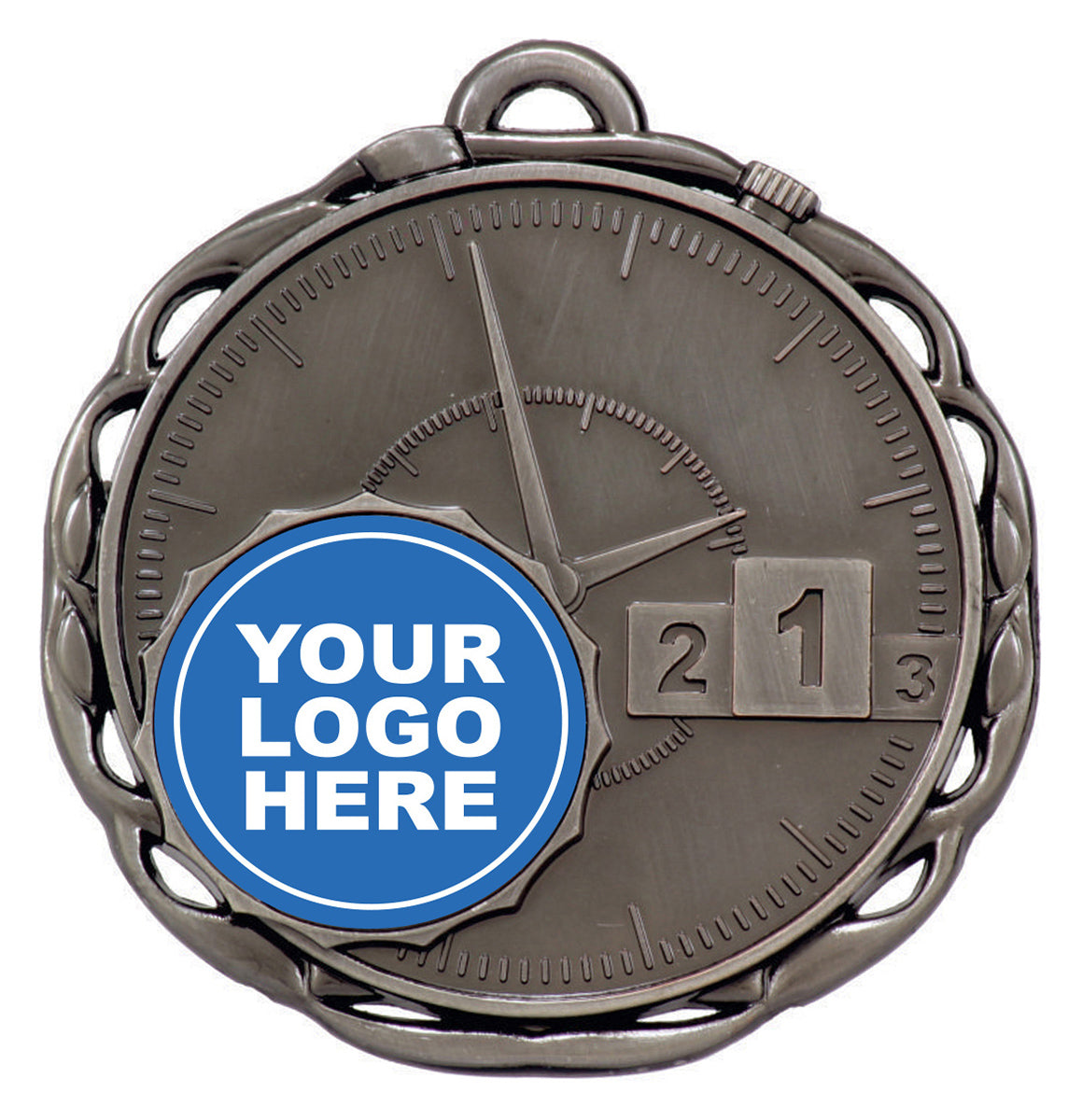 Stopwatch Swimming Medal - 25mm Insert