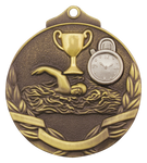 Two Tone Swimming Medal - No Insert